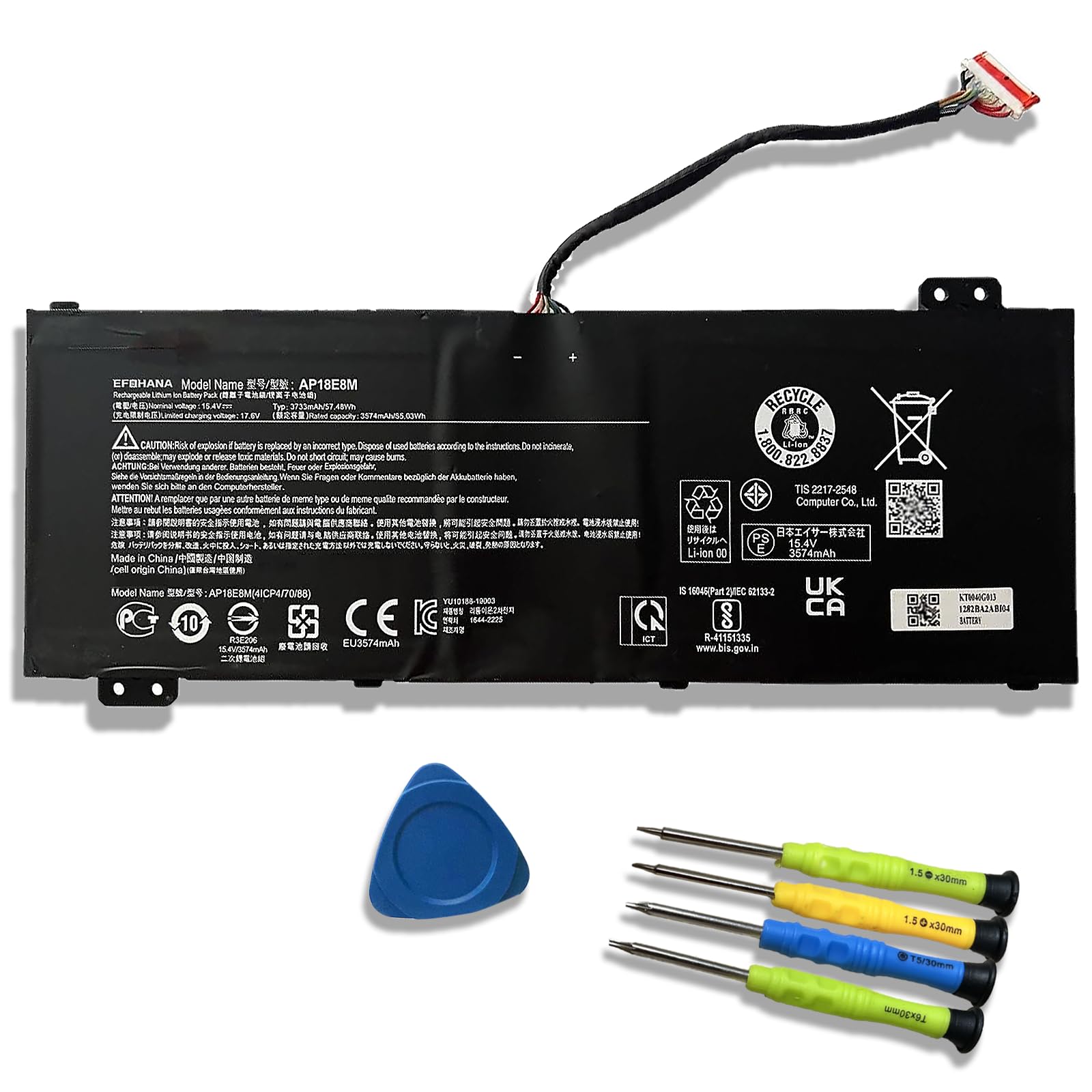 記念グッズ batti5155 Amazon.com: AP18E8M AP18E7M Battery for Acer Nitro 5 AN515-55